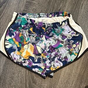 Nike Dri-FIT Floral Athletic Shorts - Purple/Teal/Yellow/White